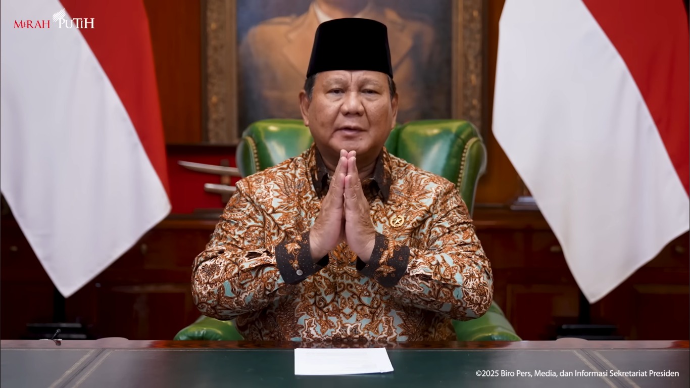 Presiden Prabowo Ucapkan Selamat Hari Natal Tahun 2025