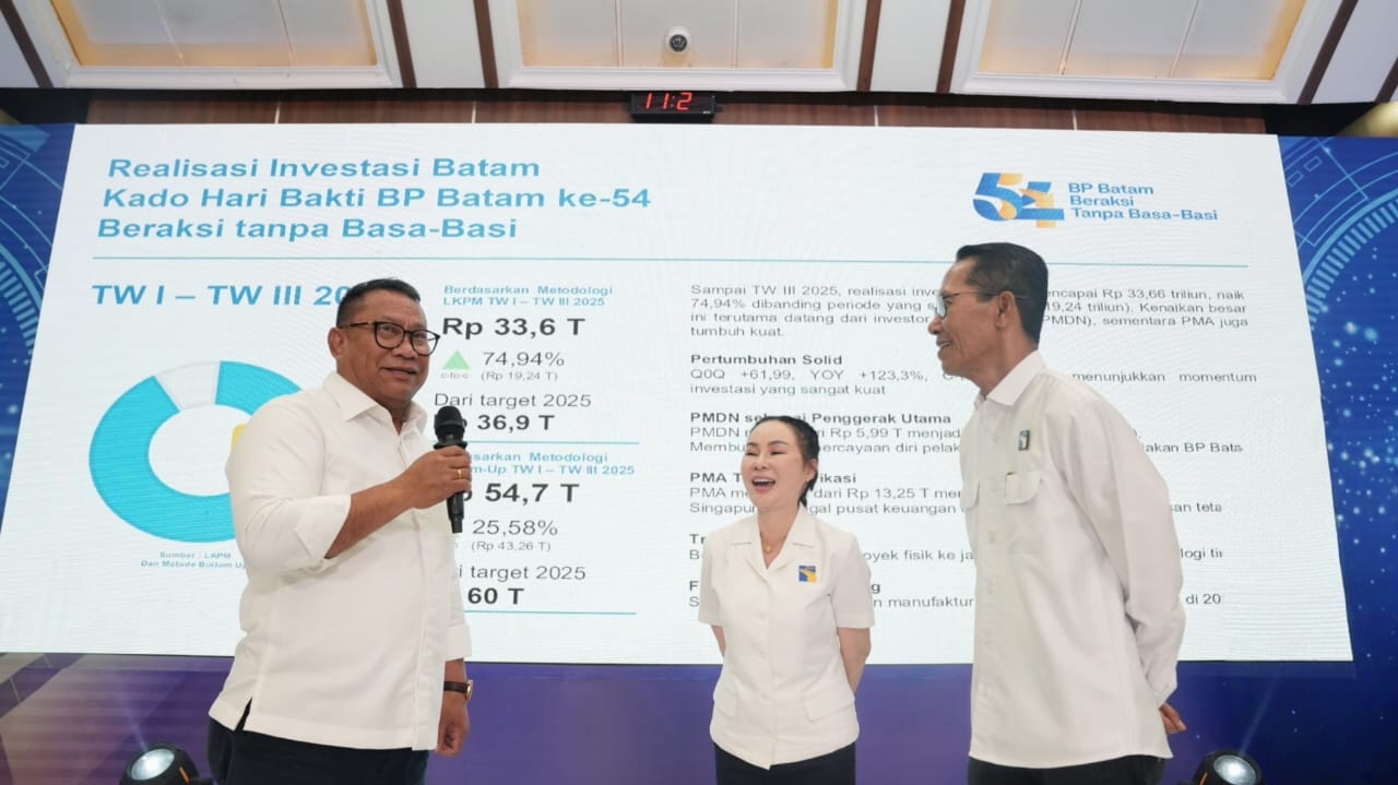 Kota Batam Tutup 2025 dengan Investasi dan Ekonomi Kuat, BP Batam Optimis Sambut 2026