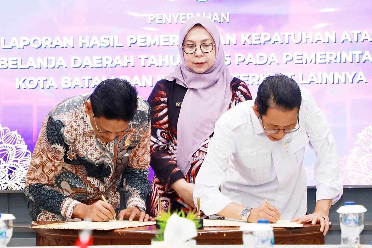 Terima LHP BPK 2025, Wali Kota Batam Tegaskan Komitmen Perkuat Tata Kelola Keuangan Daerah