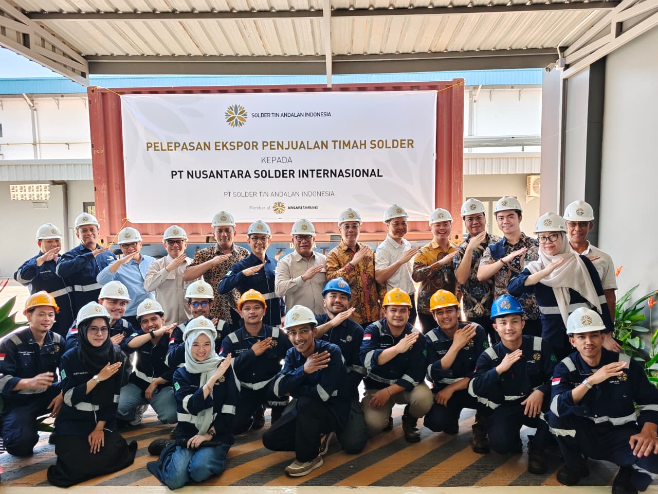 Dorong dan Dukung Hilirisasi BP Batam Hadiri Pelepasan Ekspor Timah Solder