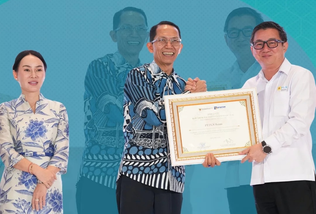 Dukung Iklim Investasi, PLN Batam Terima Apresiasi dari BP Batam