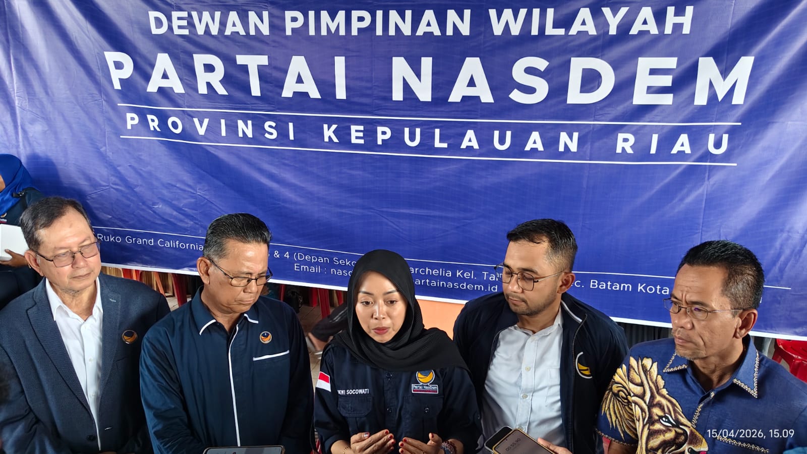 Kecam Pemberitaan dan Visualisasi Sampul Majalah Tempo, NasDem Kepri Sampaikan Pernyataan Sikap