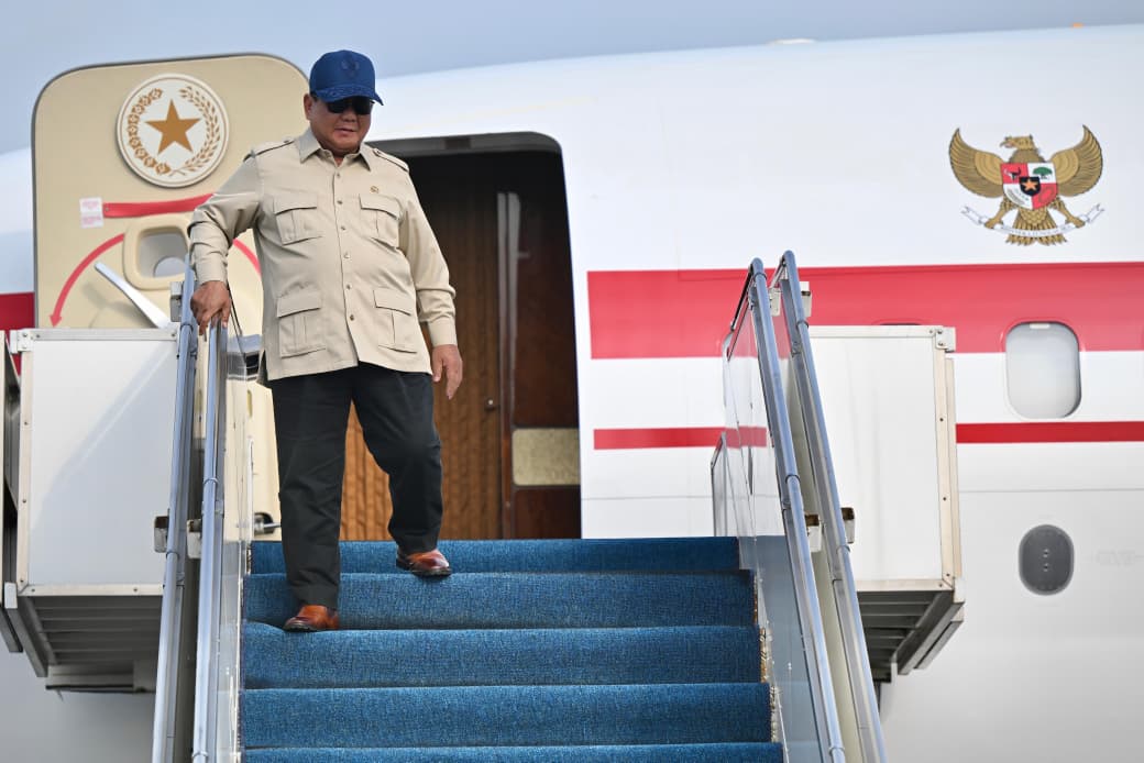 Presiden Prabowo Tiba di Tanah Air Seusai Perkuat Kemitraan Strategis Indonesia dengan Prancis