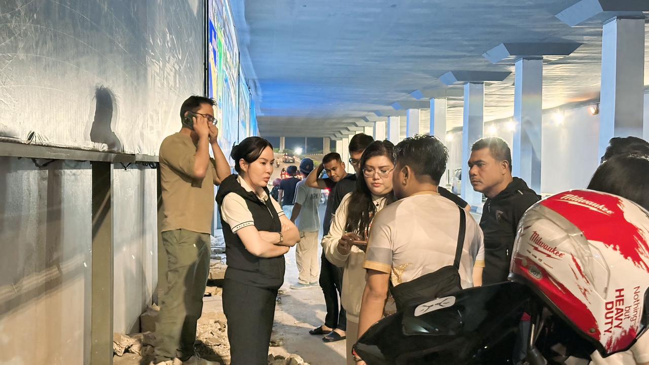 Li Claudia Tinjau Terowongan Pelita Usai Pencurian Drainase