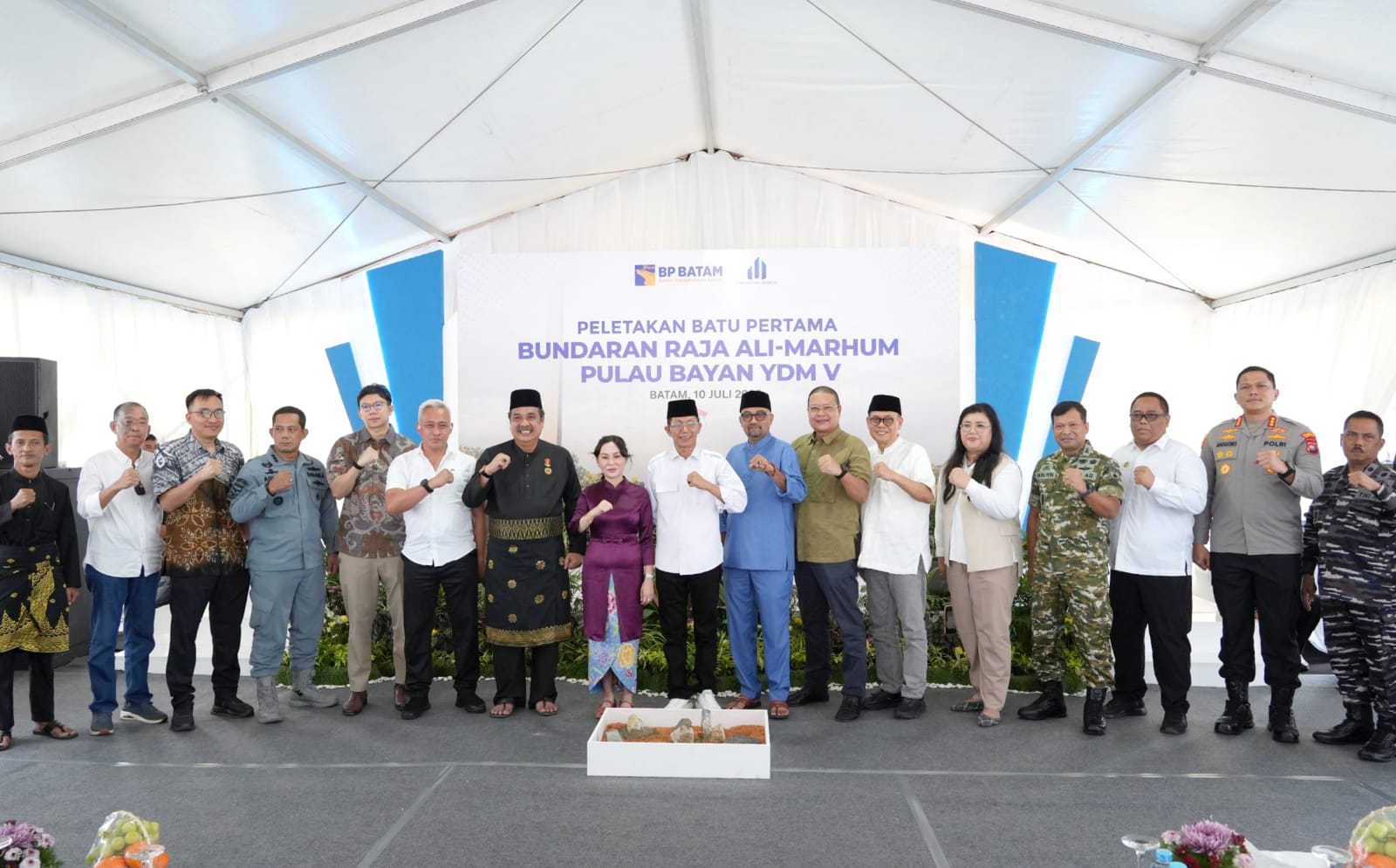 Amsakar Achmad Mulai Penataan Wajah Batam, Bangun Bundaran Raja Ali Marhum Pulau Bayan