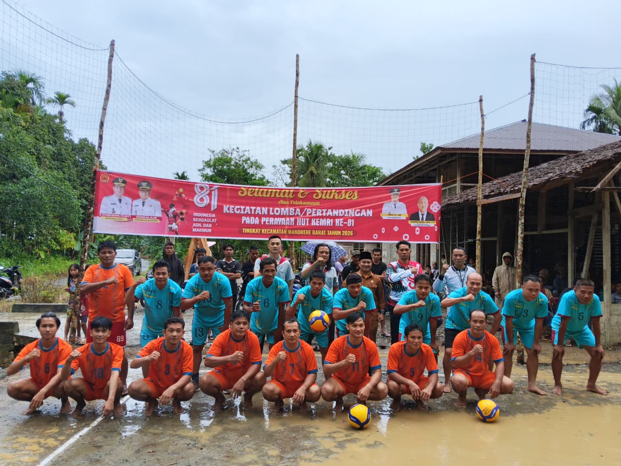 DPD PKP Dukung Turnamen Bola Voli Putra HUT RI ke-81 di Mandrehe Barat