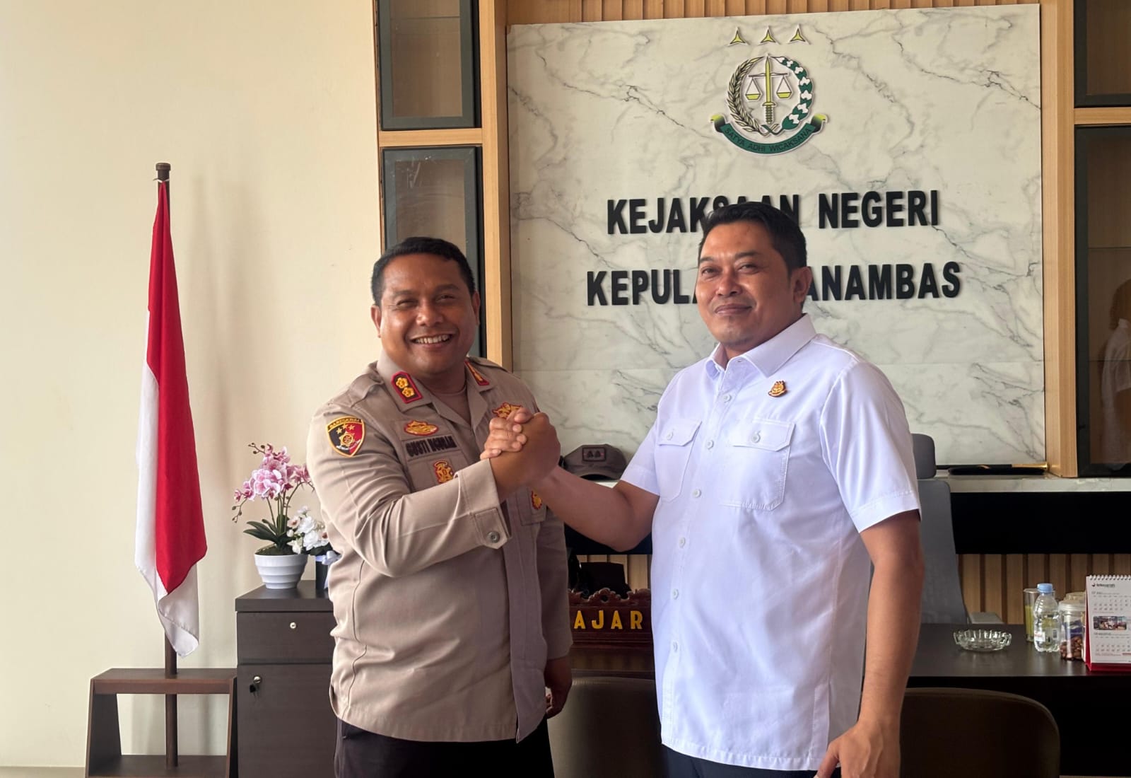Kapolres Kepulauan Anambas dan Kajari Perkuat Sinergitas Penegakan Hukum