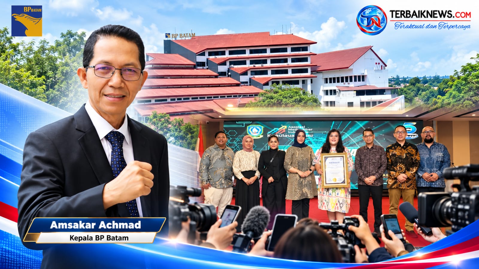 Amsakar Diapresiasi AMSI Kepri, BP Batam Tegaskan Komitmen Dukungan Bersama Media