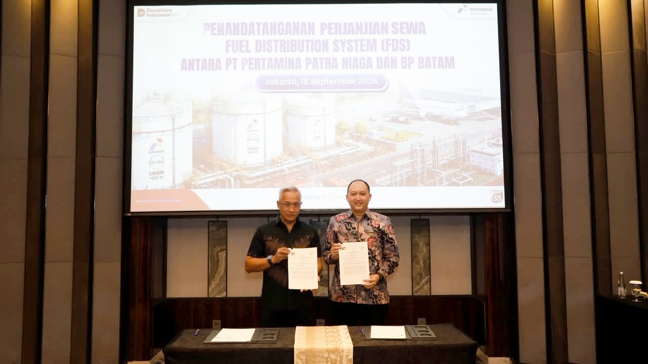 BP Batam dan Pertamina Patra Niaga Teken Kontrak Sewa Fuel Delivery System untuk Dukung Keandalan Layanan Energi Penerbangan di Hang Nadim Batam