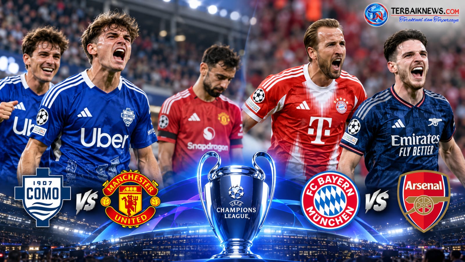 Como Hajar Manchester United 4-1, Arsenal Gagal Kalahkan Bayern Munchen