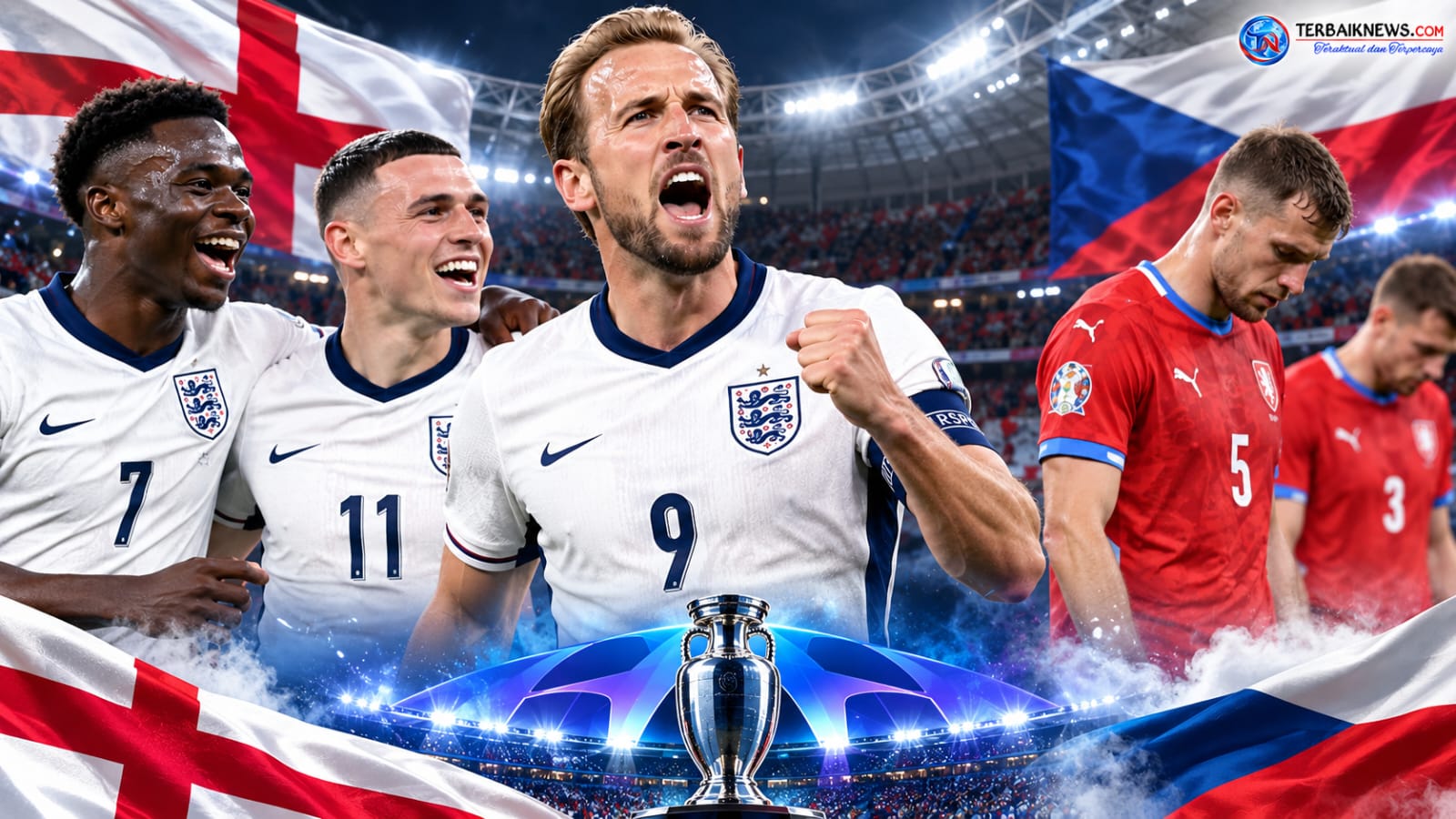 Inggris Hajar Ceko 3-0, Harry Kane Cetak Brace dan Samai Rekor Shilton