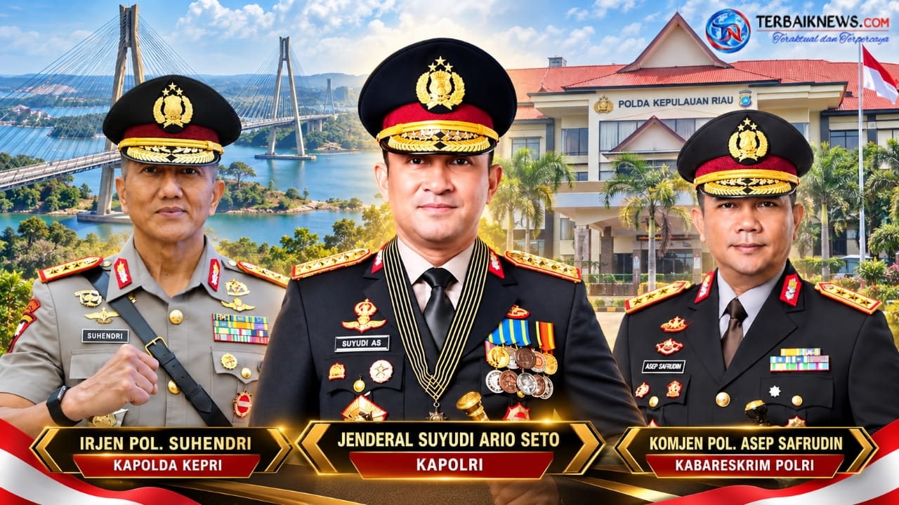 Irjen Pol Suhendri Resmi Jadi Kapolda Kepri, Asep Safrudin Dipercaya Jadi Kabareskrim
