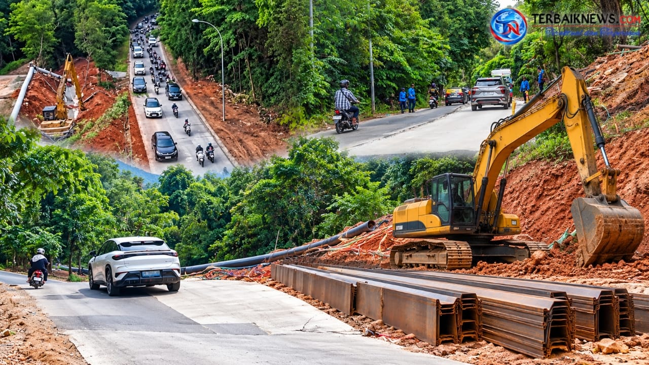 Jalan Gajah Mada Batam Bergerak, BP Batam Siapkan Sheet Pile di Tanjakan Hotel Vista