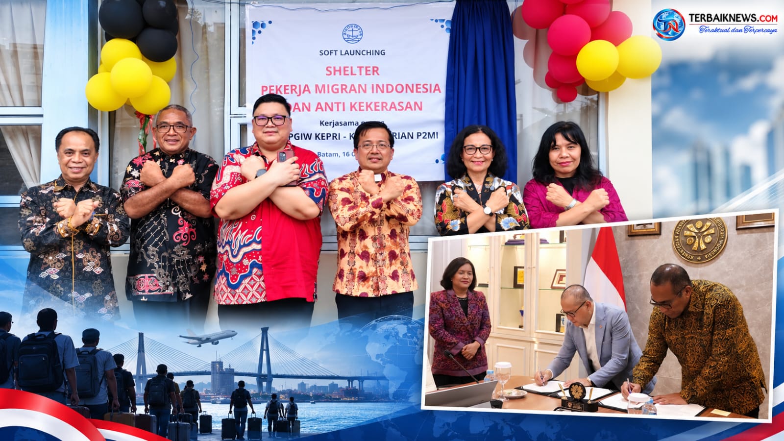 PGIW Kepri Luncurkan Shelter PMI di Batam, Pemerintah Siap Dukung Perlindungan Pekerja Migran