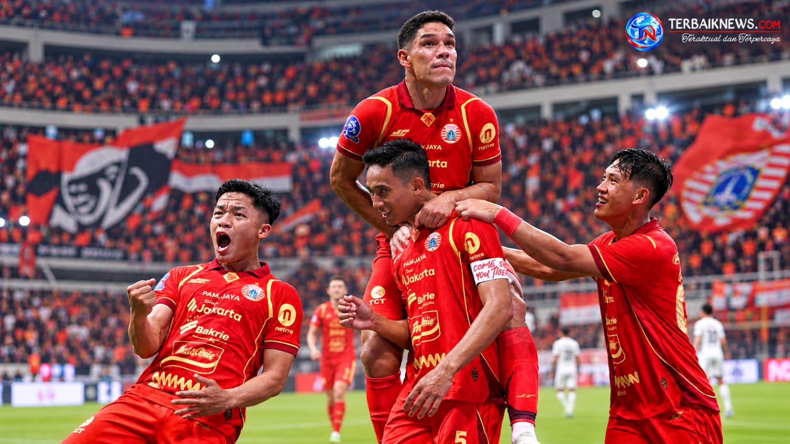 Persija Jakarta Libas Arema FC 5-1, Macan Kemayoran Pesta Gol di Bekasi