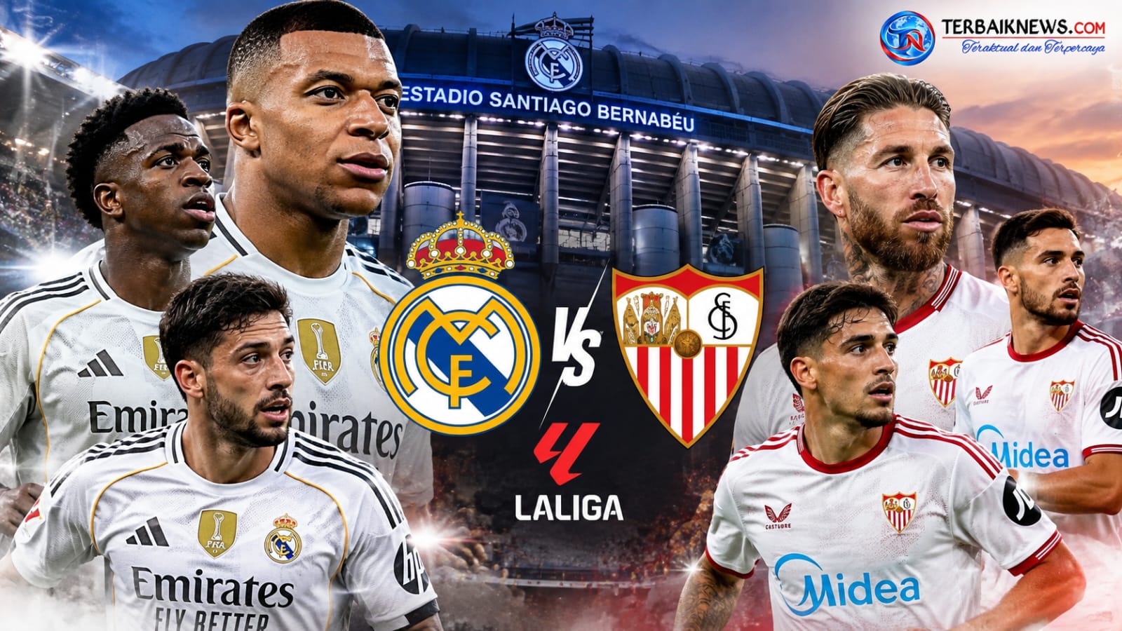Real Madrid vs Sevilla: Los Blancos Bidik Kemenangan, Persaingan Papan Atas Memanas