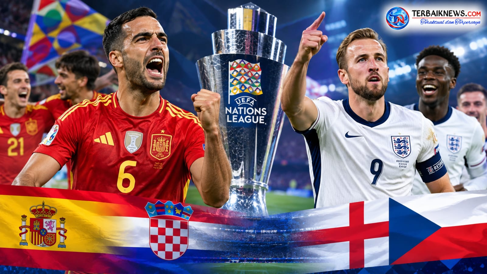 Spanyol Lolos 8 Besar, Inggris Menang 3-0